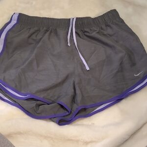 Nike Women's Athletic Shorts in Gray and Purple